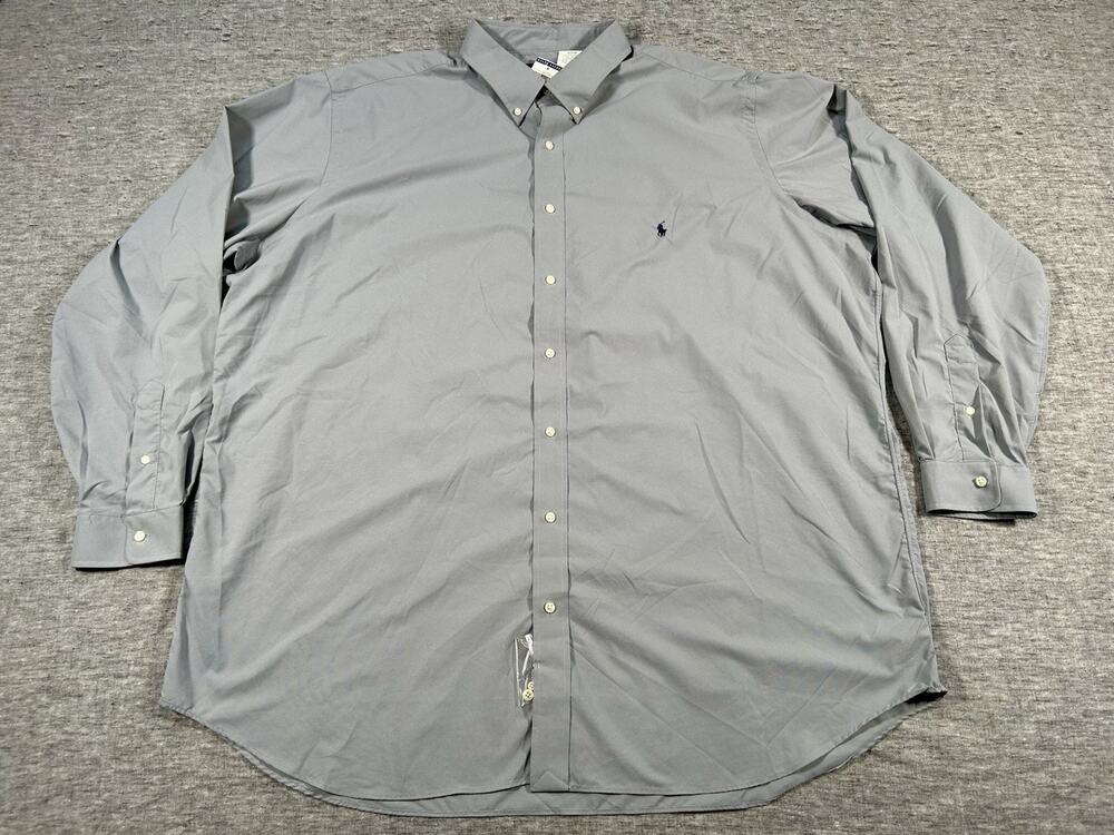 Ralph Lauren Performance Shirt Mens XXXLT Long Sleeve Preppy Button-Down